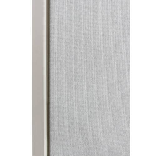 Raumtrenner / Pinnwand / Whiteboard / beidseitig nutzbar / Glas und Stoffbezug beige / 180 x 120 cm