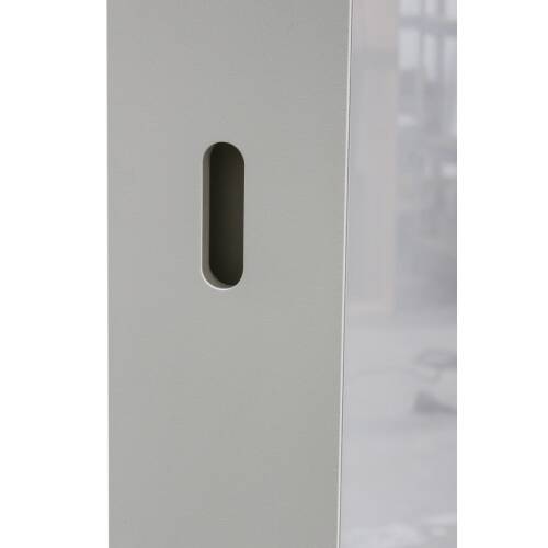 Raumtrenner / Pinnwand / Whiteboard / beidseitig nutzbar / Glas und Stoffbezug beige / 180 x 120 cm