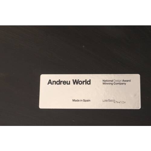 Hochtisch / Andreu World "Reverse Outdoor" / schwarz / 120 cm Durchmesser
