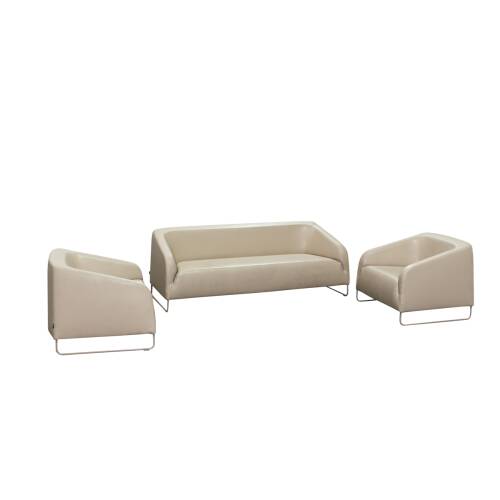 3-tlg. Loungeset / Artifort Diva / Leder beige / 1 x Sofa...