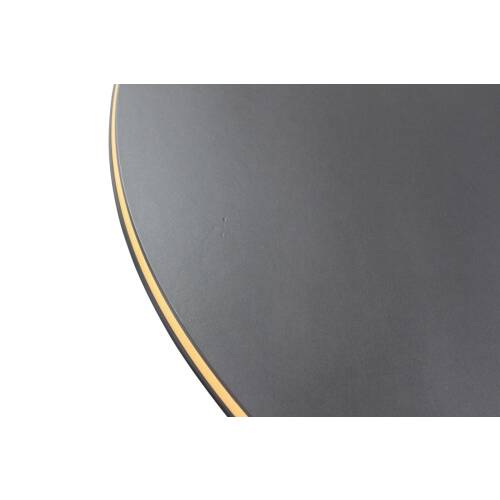 Besprechungstisch / vitra "Segmented Table" / Linoleum schwarz / Durchmesser 110 cm