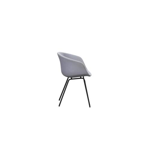 Besucherstuhl / HAY "About A Chair AAC27" / Vollumpolstert / graublau