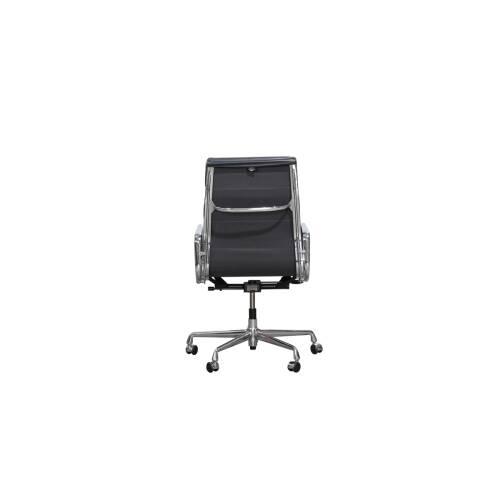 Bürodrehstuhl / vitra "Aluminium Chair EA 219" / Soft Pad / Leder asphalt