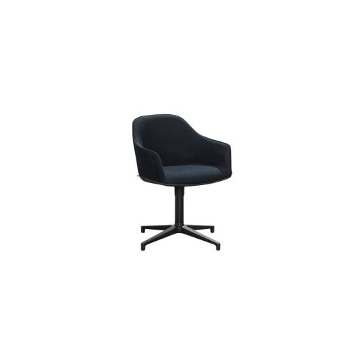 Konferenzstuhl / vitra Softshell Chair / schwarz