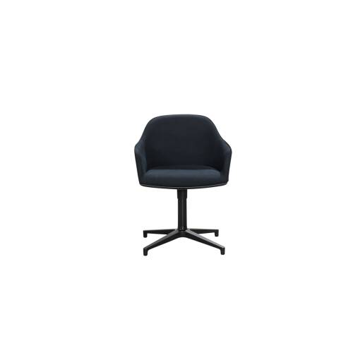 Konferenzstuhl / vitra "Softshell Chair" / schwarz