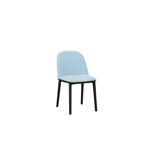 Besucherstuhl / vitra Softshell Side Chair / eisblau