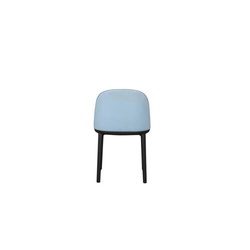 Besucherstuhl / vitra "Softshell Side Chair" / eisblau