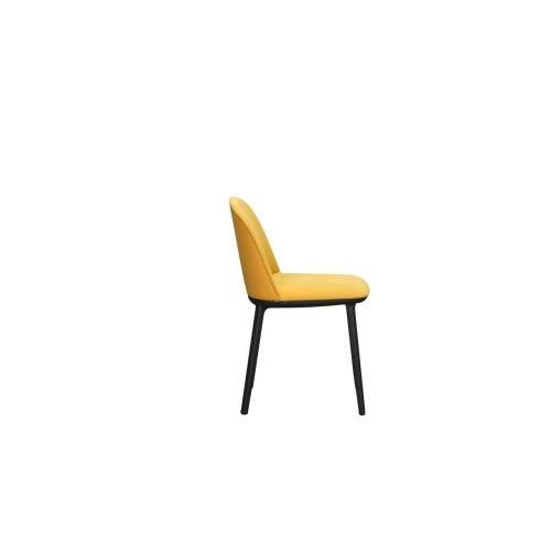 Besucherstuhl / vitra "Softshell Side Chair" / rapsgelb