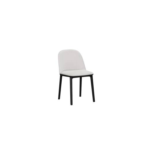 Besucherstuhl / vitra "Softshell Side Chair" / hellgrau