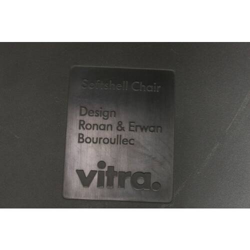 Besucherstuhl / vitra "Softshell Side Chair" / hellgrau