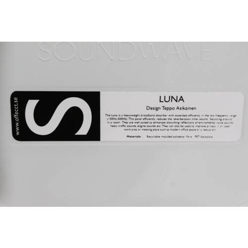 Akustikpaneel / OFFECCT "Soundwave Luna" / grau / 58,5 x 58,5 cm