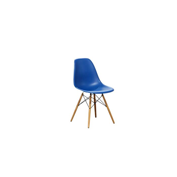 Besucherstuhl / vitra Eames Plastic Side Chair / Sitzschale blau