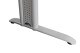 Steh-/Sitz-Schreibtisch / grau / Memory Display / Schiebeplatte / Plattenüberstand links / 160 x 80 cm