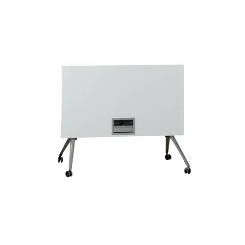 Mobiler Klapptisch / Besprechungstisch / weiß / 140 x 80 cm / Turnbox