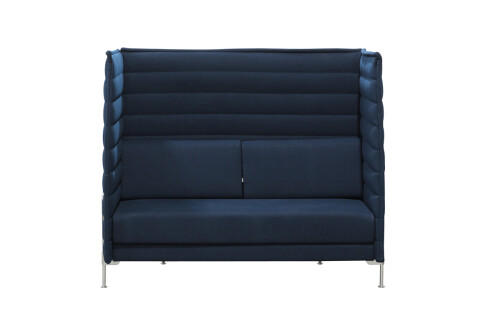 vitra "Alcove Sofa Highback 2-Sitzer" / dunkelblau