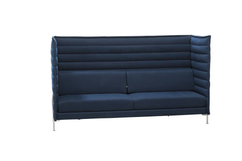 vitra "Alcove Sofa Highback 3-Sitzer" / dunkelblau
