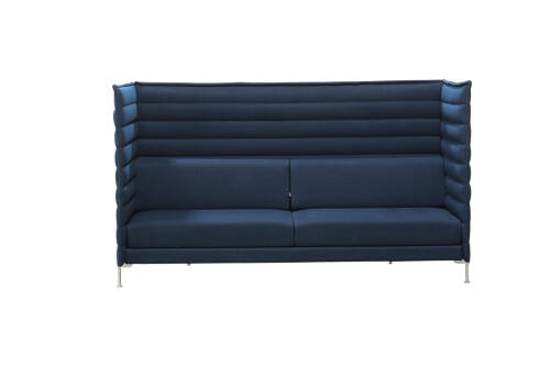 vitra "Alcove Sofa Highback 3-Sitzer" / dunkelblau