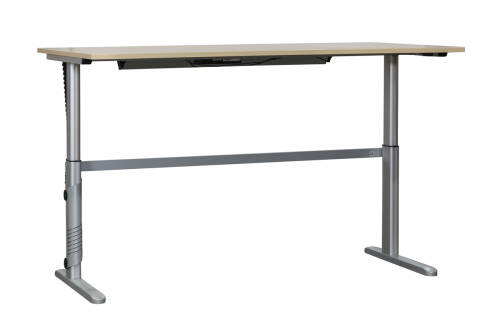 Steh-Sitz-Schreibtisch / Ceka / weiß / 200 x 100 cm