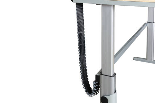 Steh-Sitz-Schreibtisch / Ceka / grau / 200 x 100 cm